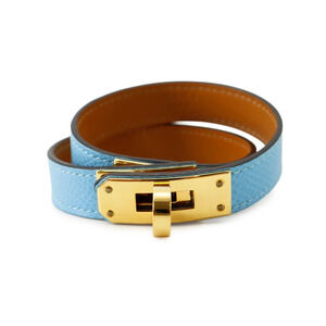 HERMES Leather Charm Bracelet